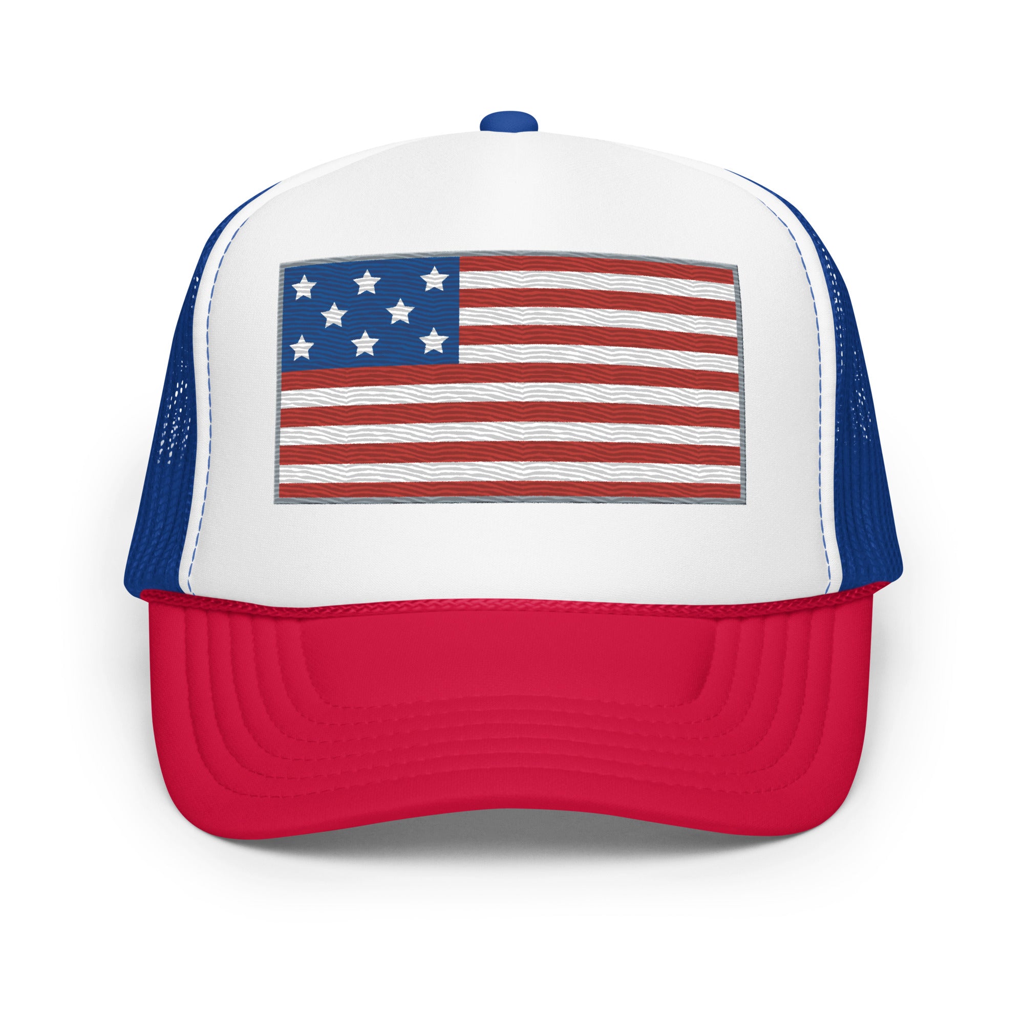 American Flag Foam Trucker Hat